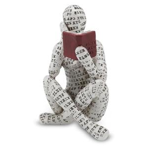 Cyrank Escultura Pensador Abstracto de Resina, Figurita Muj…