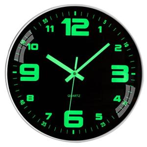 VIVILINEN Reloj de Pared Luminoso Reloj de Pared Fluorescen…