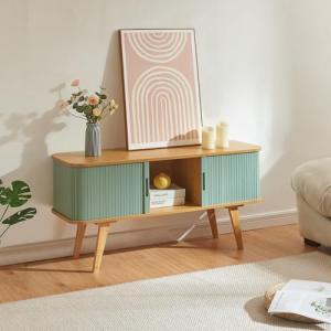 [en.casa] Mueble de TV Tysvær con 2 Compartimentos con Puer…