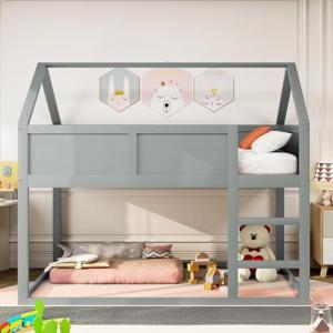 Moimhear Litera infantil, 90 x 200 cm, cama individual baja…