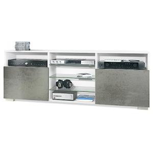 Vladon Mueble TV Granada, Mueble bajo con 2 Puertas y 6 Com…