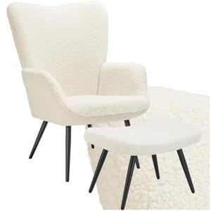 TecTake® Sillón Orejero Estilo Escandinavo, Butaca de Salón…