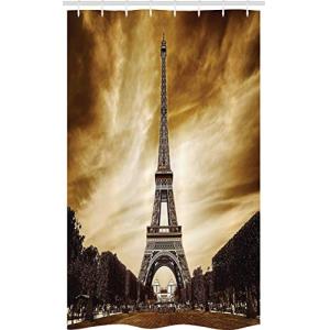 ABAKUHAUS Eiffel Cortina para baño, París Francia Brown cie…