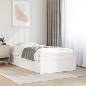 Vetnasa Estructura Cama sin colchón Madera Maciza Pino Blan…