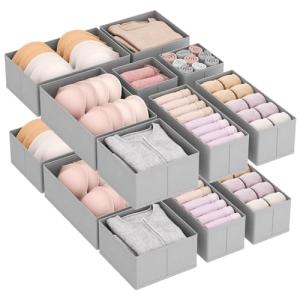 Lifewit 16 Piezas Organizador Cajones de Plegable, Almacena…