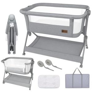 Twinly – Minicuna Colecho Bebé Comfortly con Ruedas | Plega…