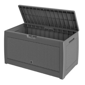 CASARIA® Baúl de Jardín Resistente 310L Asas 119x48x60cm Ru…