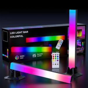 MIWATT 32CM Barra de Luz LED RGB Lámpara, Arco Iris Intelig…