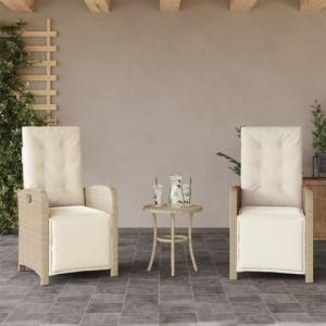 Festnight 2X Sillón Reclinable de Ratán para Exteriores con…