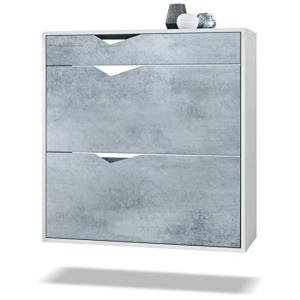 Vladon Zapatero Kolmio 85 x 87 x 33 cm, Cuerpo en Blanco Ma…