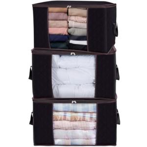 Lifewit 3 Piezas 90L Cajas Almacenaje Ropa, Bolsa Almacenaj…