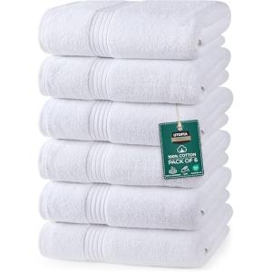 Utopia Towels - Juego de 6 Toallas de Mano de Lujo, (41 x 7…
