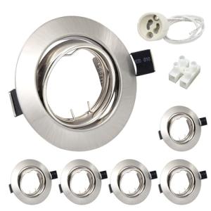 6X Luces empotrables de techo GU10 Downlights redondas para…