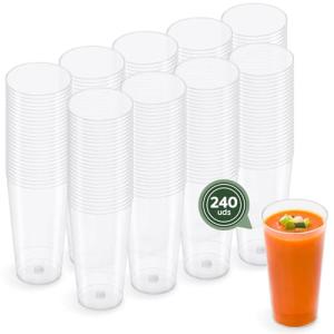 Horeca Collection - 240 Uds Vaso Cónico Transparente - 100…