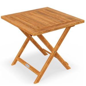 Casaria® Mesita de Jardín de Madera de Acacia FSC® 46x46cm…