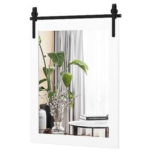 LIFEZEAL Espejo de Pared 76,5 x 56 cm, Espejo Rectangular c…