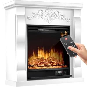 KESSER® Chimenea eléctrica - Chimenea eléctrica con efecto…