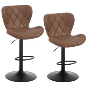 WOLTU Taburetes de Bar, Juego de 2 Sillas de Bar Altura Reg…