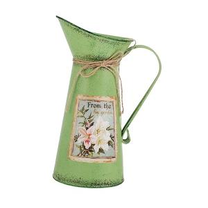 GREENADSCAPE 1pieza Cubeta De Flores Retro De Hierro Decora…
