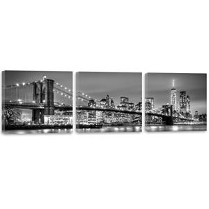 Feeby Cuadro En Lienzo Nueva York Ciudad Agua Arquitectura…