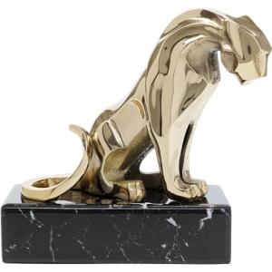 Kare Design Figura Decorativa Lion on Marble, Oro, Aluminio…