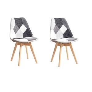 BenyLed - Juego de 2 sillas de comedor de tela, sillas de c…