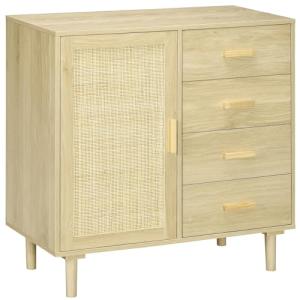HOMCOM Aparador de Salón Estilo Cannage Buffet de Cocina co…