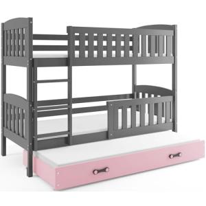 Quba - Litera de 3 plazas, Estructura Cama 200 x 90 cm, con…