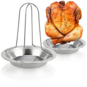 com-four® Parrilla para Pollo 2X - Asador de Pollo BBQ para…