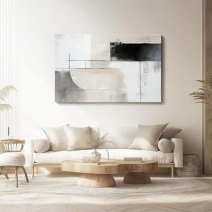 Cuadro sobre Lienzo Pintura abstracta minimalista Arte deco…