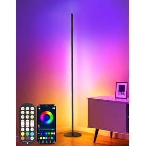 OUTON Lampara de Pie LED, RGBCW Regulable Lámpara de Pie co…