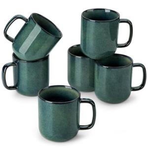 vancasso Set de 6 Tazas de Café Grandes de Gres - 480ml - T…