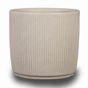 Scheurich Linetto 30 - Macetero Redondo de Color Arena, Fab…