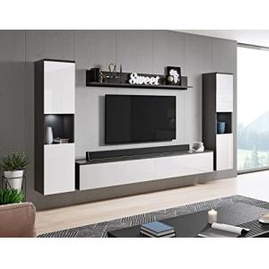 Conjunto de Muebles de salón Paris XL, iluminación LED incl…