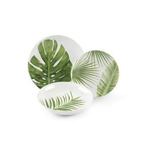 Excelsa Foliage - Vajilla de 18 piezas de porcelana