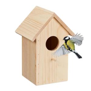 Relaxdays Caja Nido Plegable Casa Pájaros para Gorriones y…