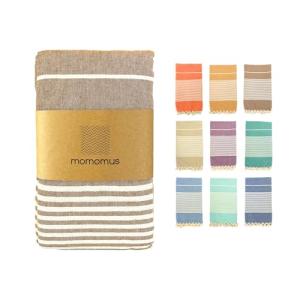 MOMOMUS Fouta Playa XXL, con Flecos y 100% Algodón – Ideal…