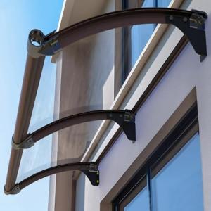Marquesina para Puertas y Ventanas Transparente,Cubierta de…