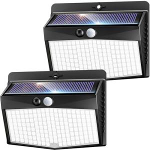 nipify Luz Solar Exterior,3 Modos / 2 Paquete Luz Solar Ext…