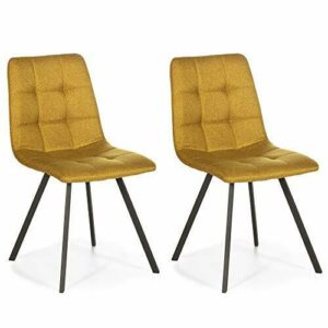 VS Venta-stock Set de 2 sillas Comedor Mila tapizadas Mosta…