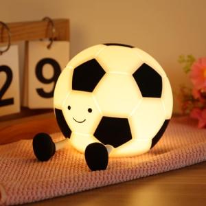 YSWOVUO Fútbol Luz Nocturna Infantil, Silicona Lampara Noch…