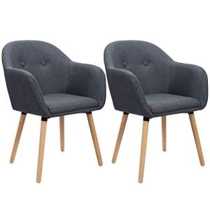 WOLTU Sillas de Comedor Pack 2, Silla de Cocina Tapizadas e…