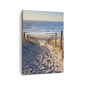 ARTTOR Lienzos decorativos mar playa duna Cuadro Sobre Lien…