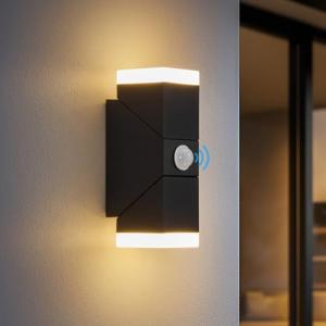Bojim 12W LED Aplique Exterior Pared con Sensor de Movimien…