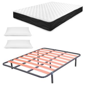 Homey Cama Completa con Colchón Sleep Pro Reversible   Almo…