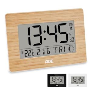 ADE Reloj Digital Grande radiocontrolado con dígitos XXL |…