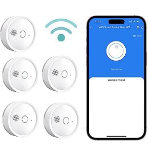 HEIMAN Alarma de Humo Inteligente WiFi inalámbrica, Detecto…