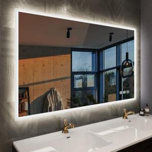 STARLEAD 100x70cm Espejo-Baño-con-Luz con Bluetooth y Antiv…