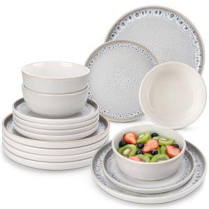 vancasso SNOW Vajillas Completas 6 Personas, Platos Vajilla…
