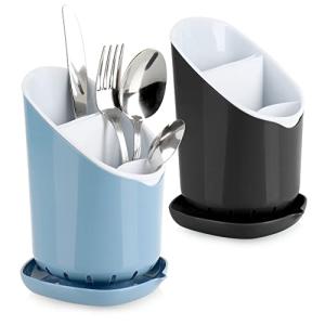 com-four® 2X escurridor de Cubiertos - Soporte para Utensil…